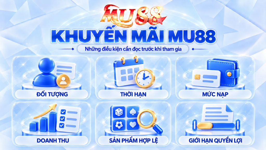 Khuyến mãi MU88 – Những điều kiện cần đọc trước khi tham gia